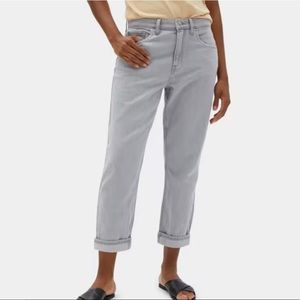 Everlane Summer Jean Super Soft Relaxed Ash Gray 100% Cotton Size 28